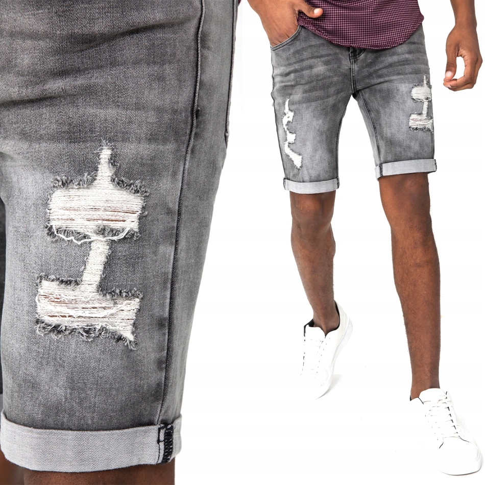 Kraťasy Roztrhané Skinny Díry Slim