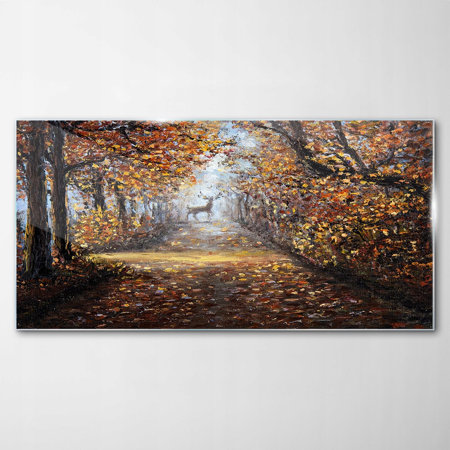 

Hartowany Obraz Szklany Krajobraz Jeleń Las 120x60