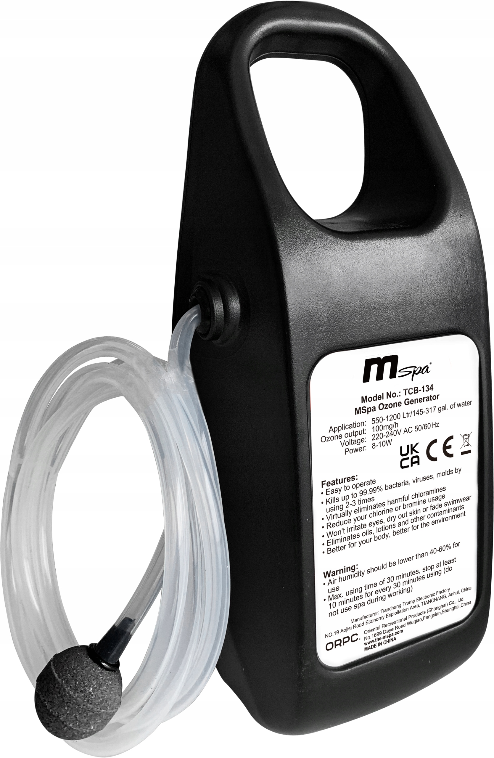 Ozonator Generátor Ozonu Pro Vířivku Spa Bazénu 100 mg/h Mspa Sterilizátor