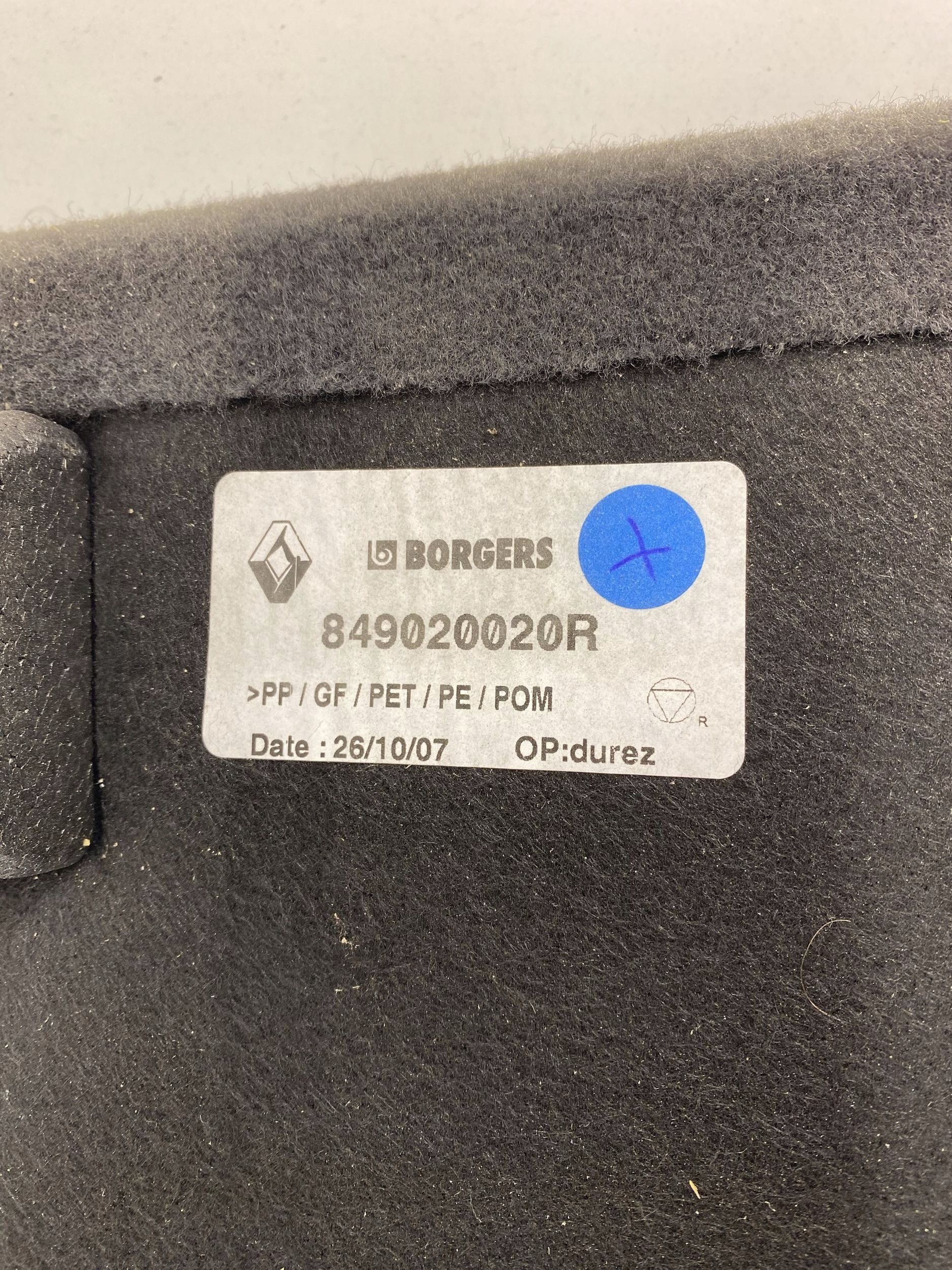 renault LAGUNA III 2008 пола багажника