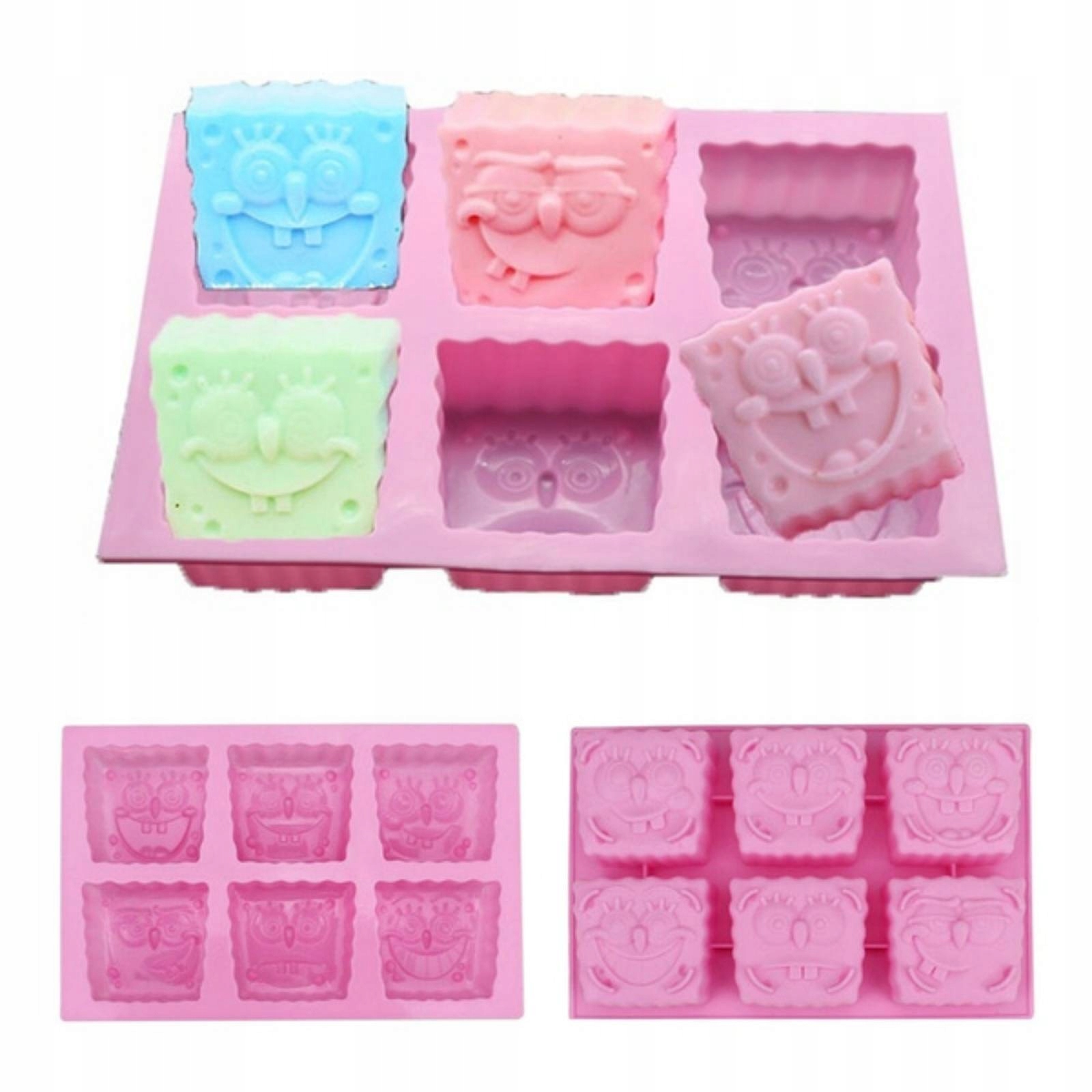 

Foremki do mydeł glicerynowych Spongebob 6 szt