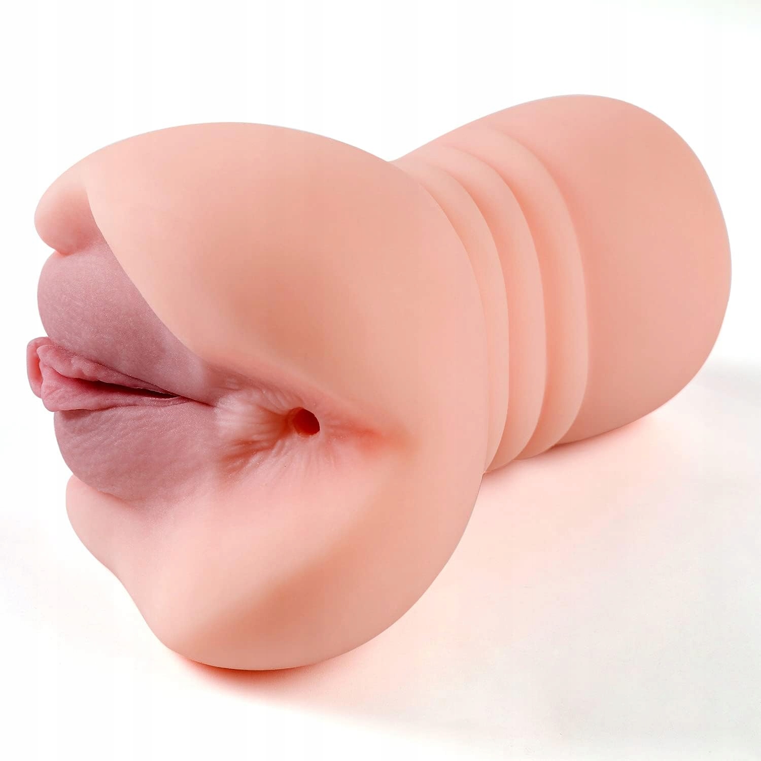 2IN1 MASTURBATOR DLA MĘŻCZYZN REALISTYCZNA KIESZONKOWA POCHWA I ANAL 3D — miniatura 4