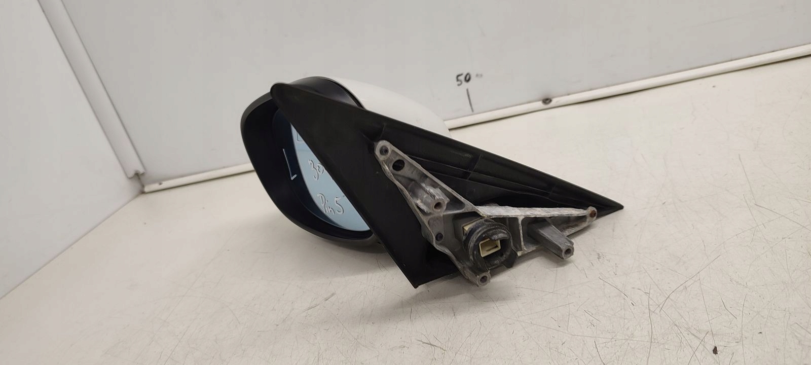 mirror left 5pin BMW E91 LIFT APLINEWEISS 300