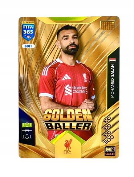 Panini Fifa 2026 Golden Baller Gol 1 Mohamed Salah Liverpool