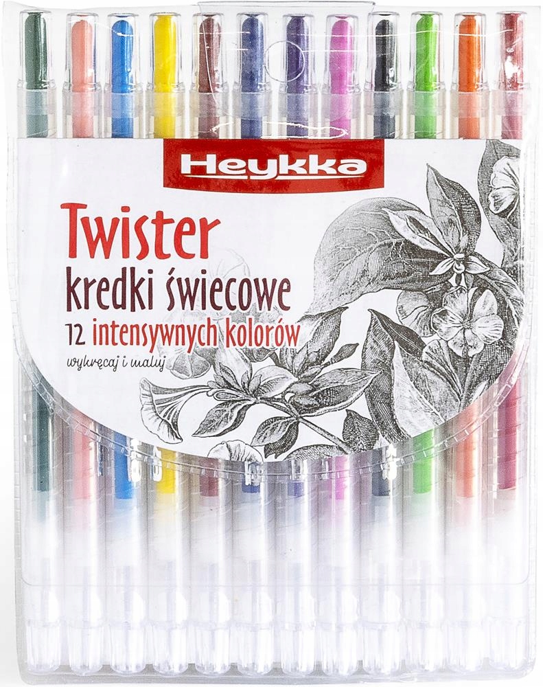 

Kredki świecowe wykręcane Heykka 12 kol