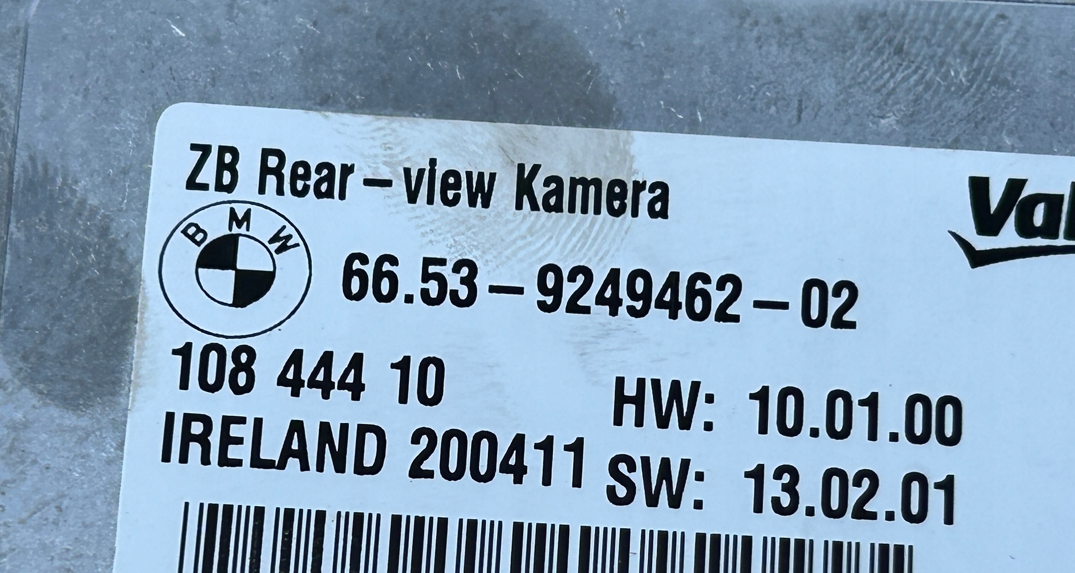 module control unit KAMERY reversing BMW 5 GT GRAN TURISMO F07 9249462