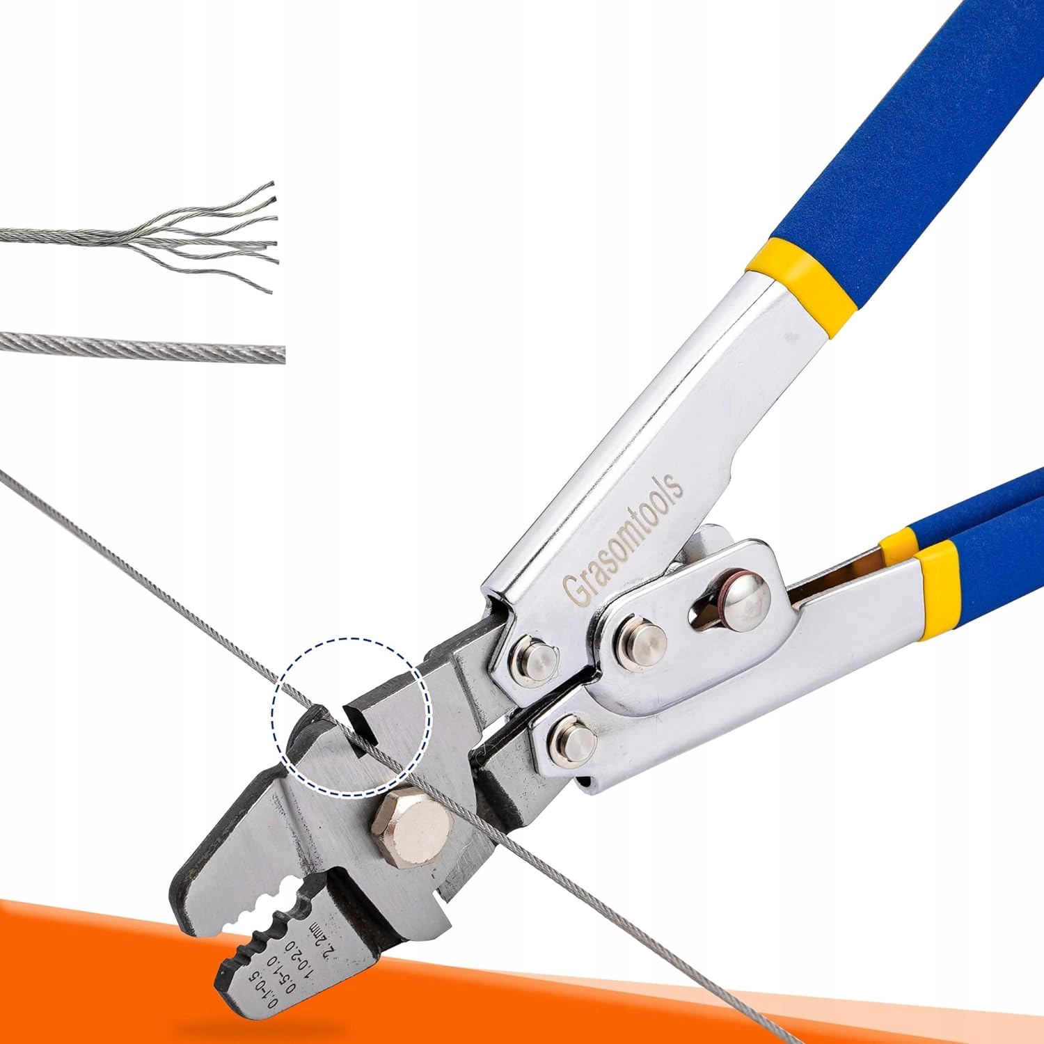 NARZĘDZIE DO ZACISKANIA LINEK STALOWYCH ZACISKARKA x601 TULEJEK BECZKOWYCH Marka inna