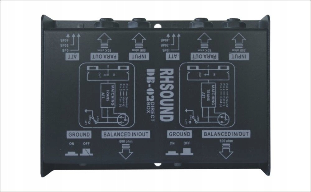 RH Sound DB-02 - DI-BOX pasywny