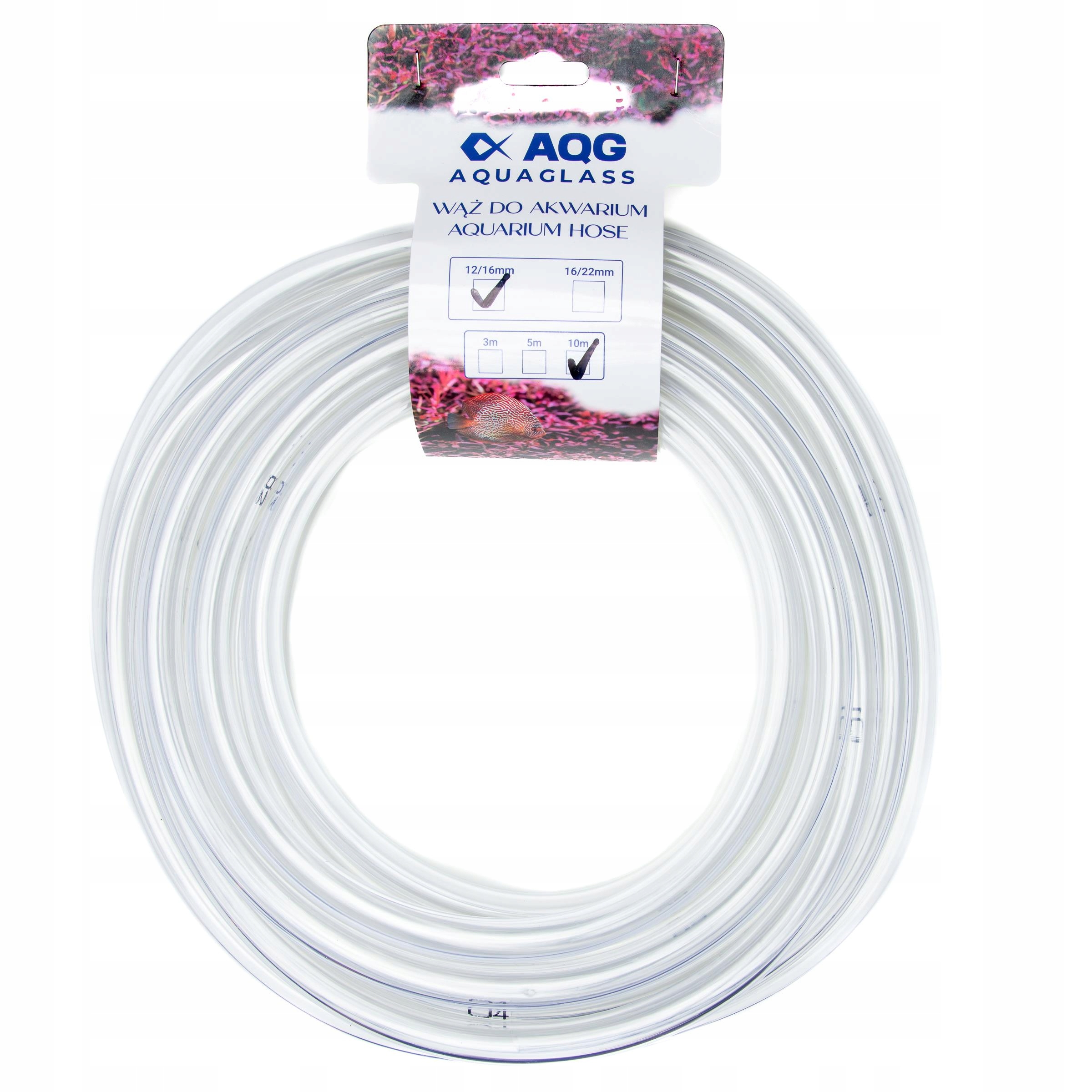 AquaGlass Průhledná hadice 12/16mm 10m