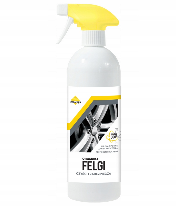 Mocny Płyn do Mycia Felg i Kołpaków Czyści i Zabezpiecza Wydajny 750ml
