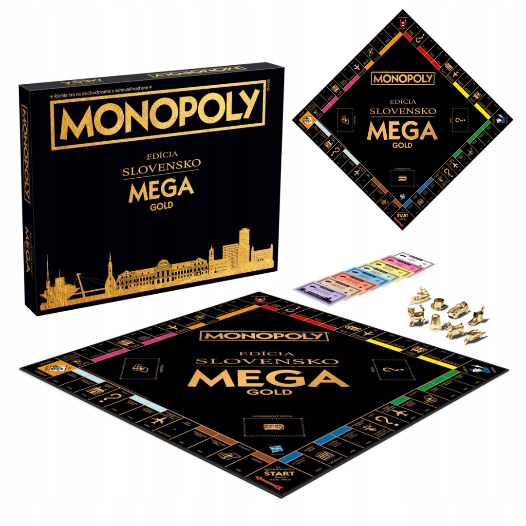 Monopoly Gold Edycja Premium Gra Planszowa Hasbro XXL