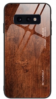 

Etui Szklane Do Samsung S10E Drewno Case + Folia