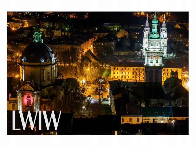 

Lwów Panorama miasta Magnes na lodówkę
