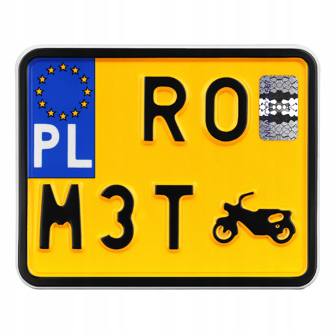 Tablice do motorowera zabytkowego do ramki rej.