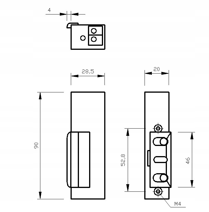 ELEKTROZACZEP ZAMEK DO FURTKI/BRAMKI R3 z blokadą Marka Elektra Plus