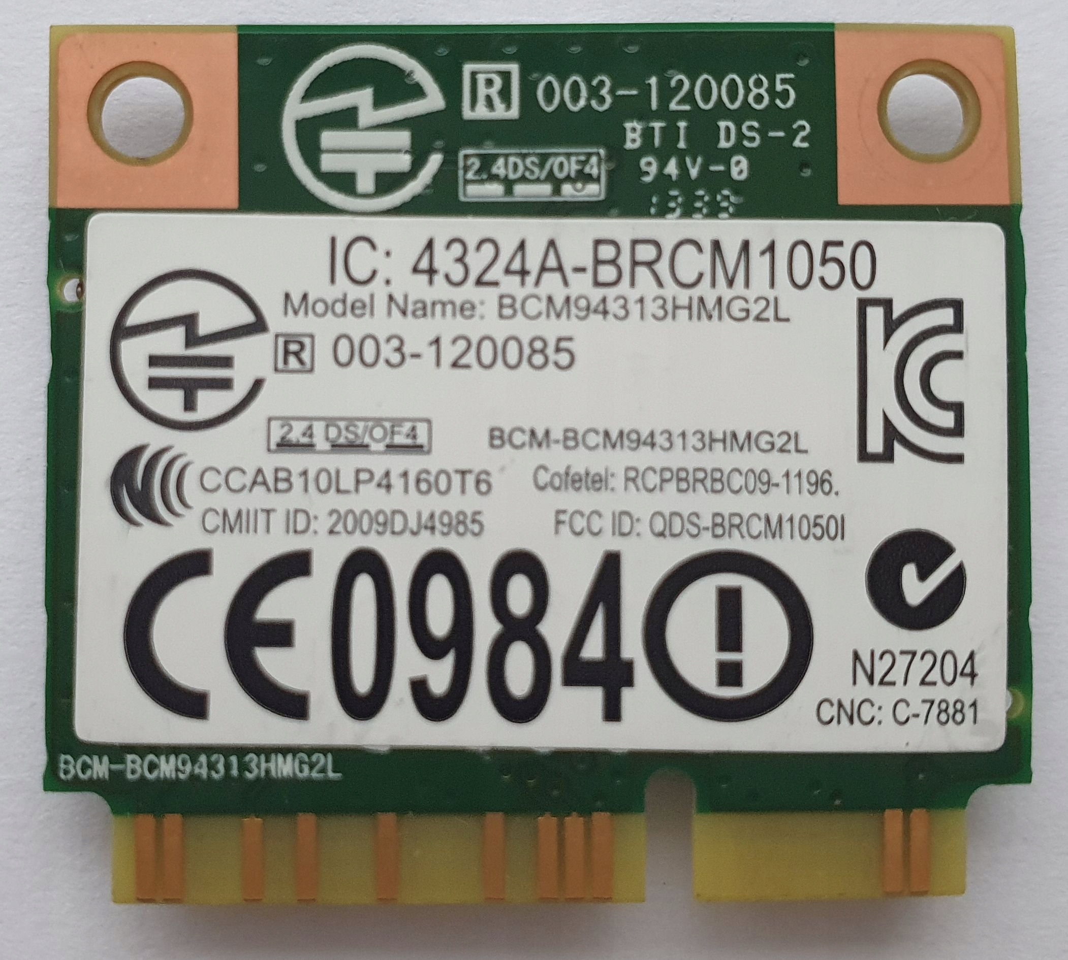 KARTA WIFI 086RR6 do Dell Producent Dell