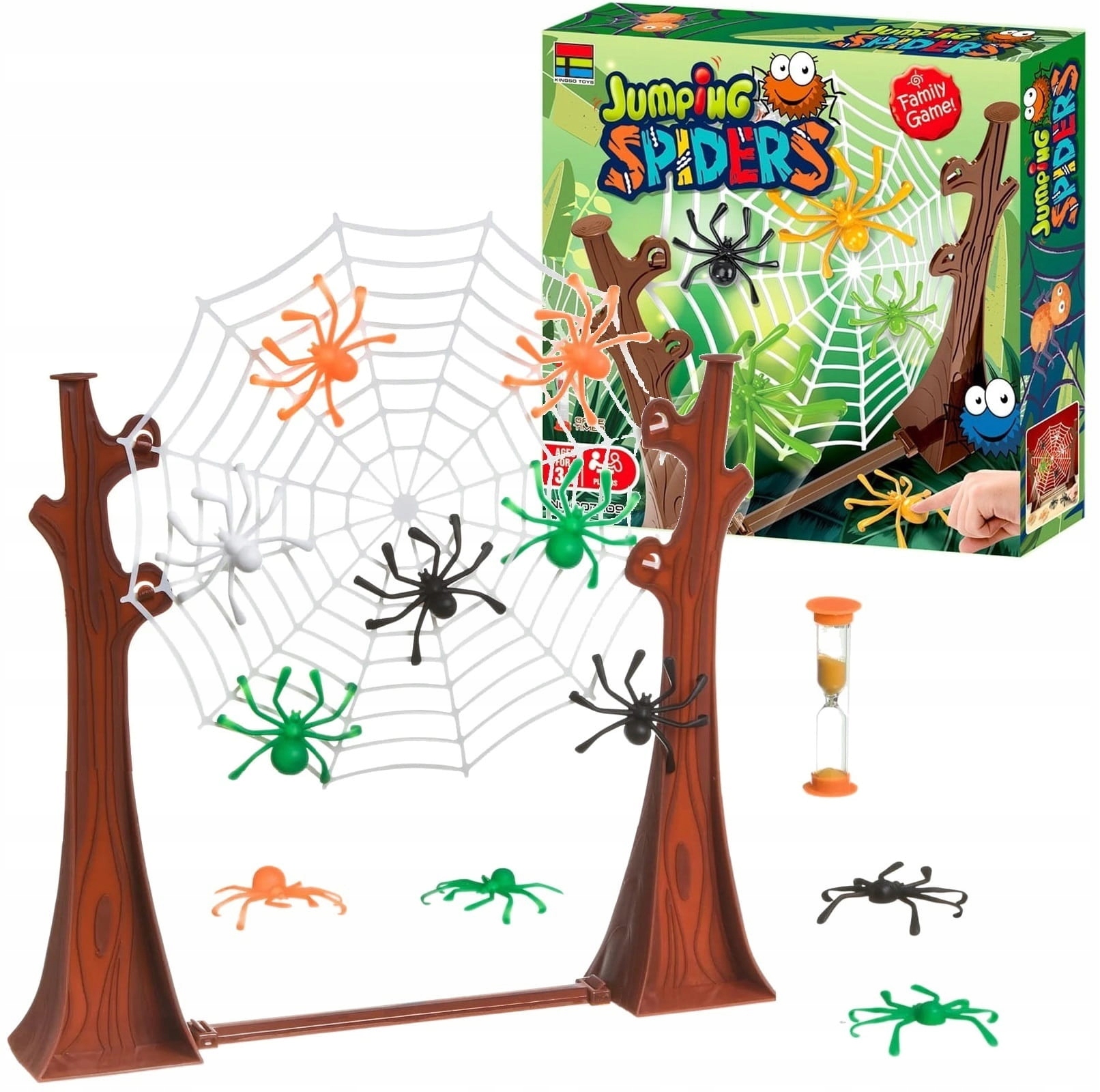 GRA ZRĘCZNOŚCIOWA RODZINNA SKACZĄCE PAJĄCZKI PAJĄK