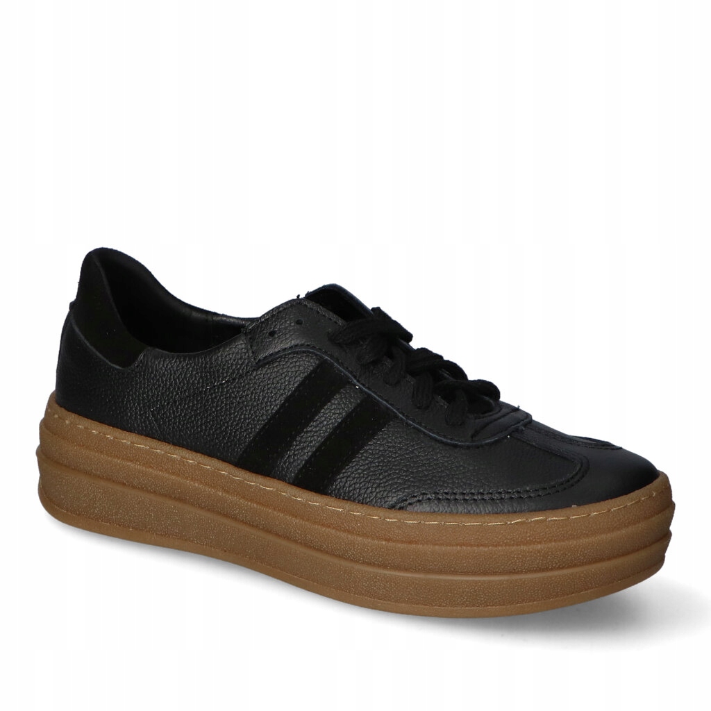 Tenisky Kamex-But Gretel Černé lico/semiš 36