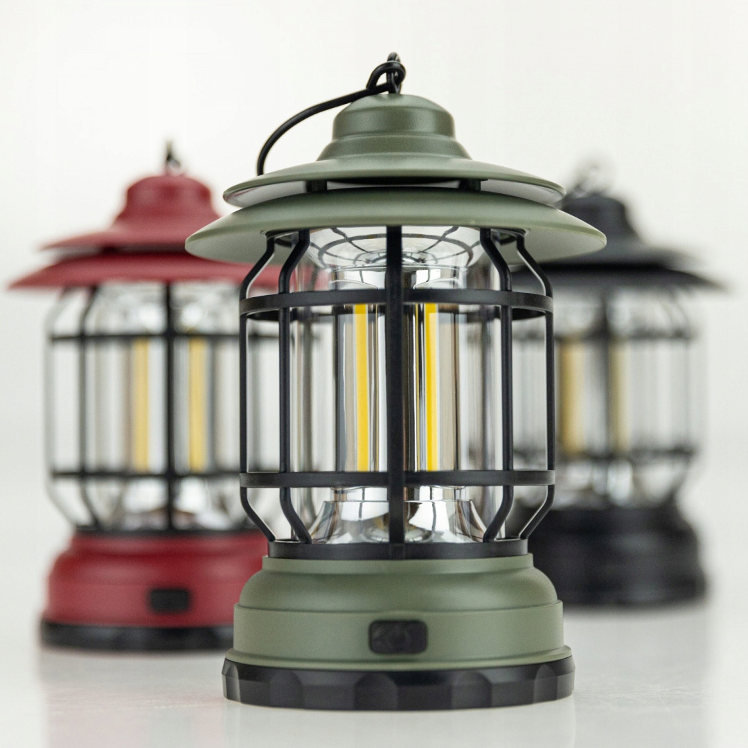 LAMPA KEMPINGOWA LATARNIA LAMPION LED AKUMULATOR Materiał ABS