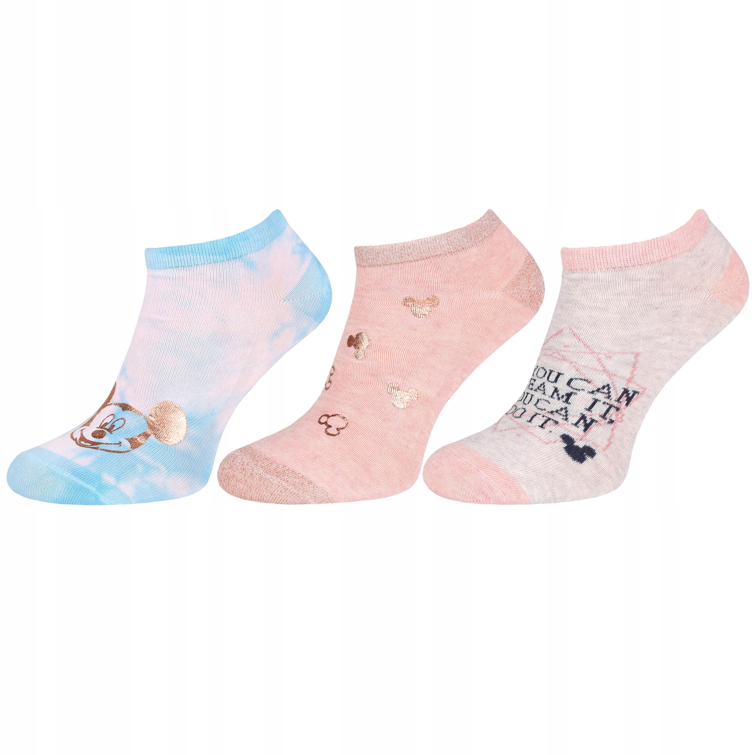

3x damskie skarpetki Myszka Mickey Disney