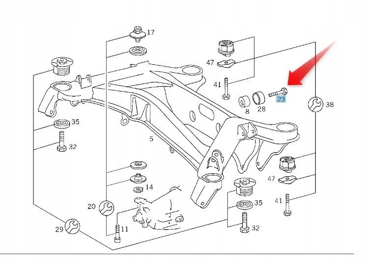 Šroub Mercedes Oe A2029901104