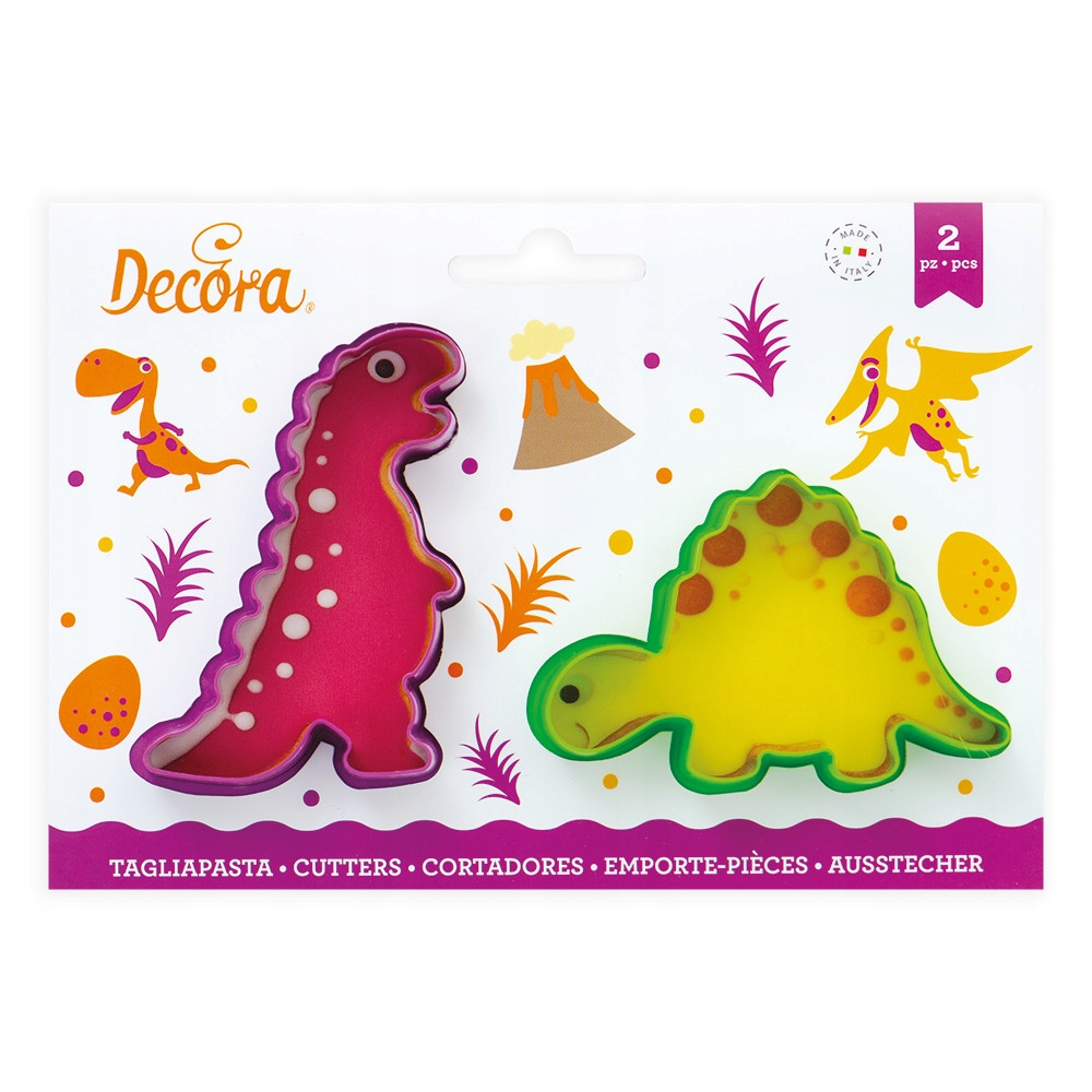 

Foremki, wykrawaczki do ciastek Dinozaury, 2 szt