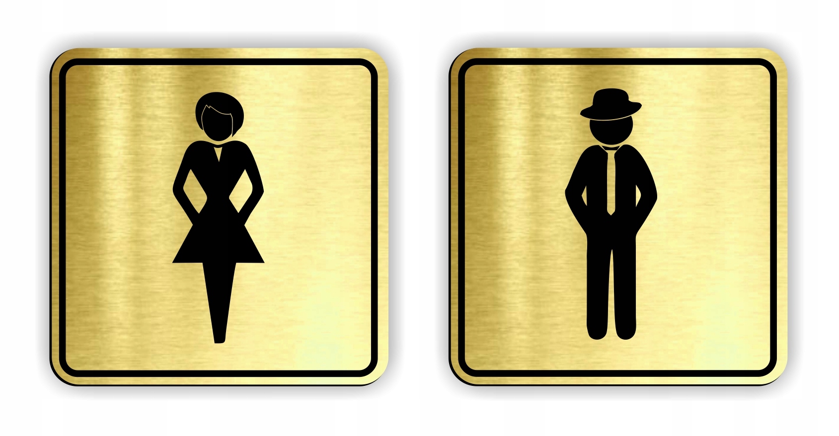 TABLICZKA na drzwi toaleta tabliczki WC 75 mm 2szt Kod producenta 5903919096087