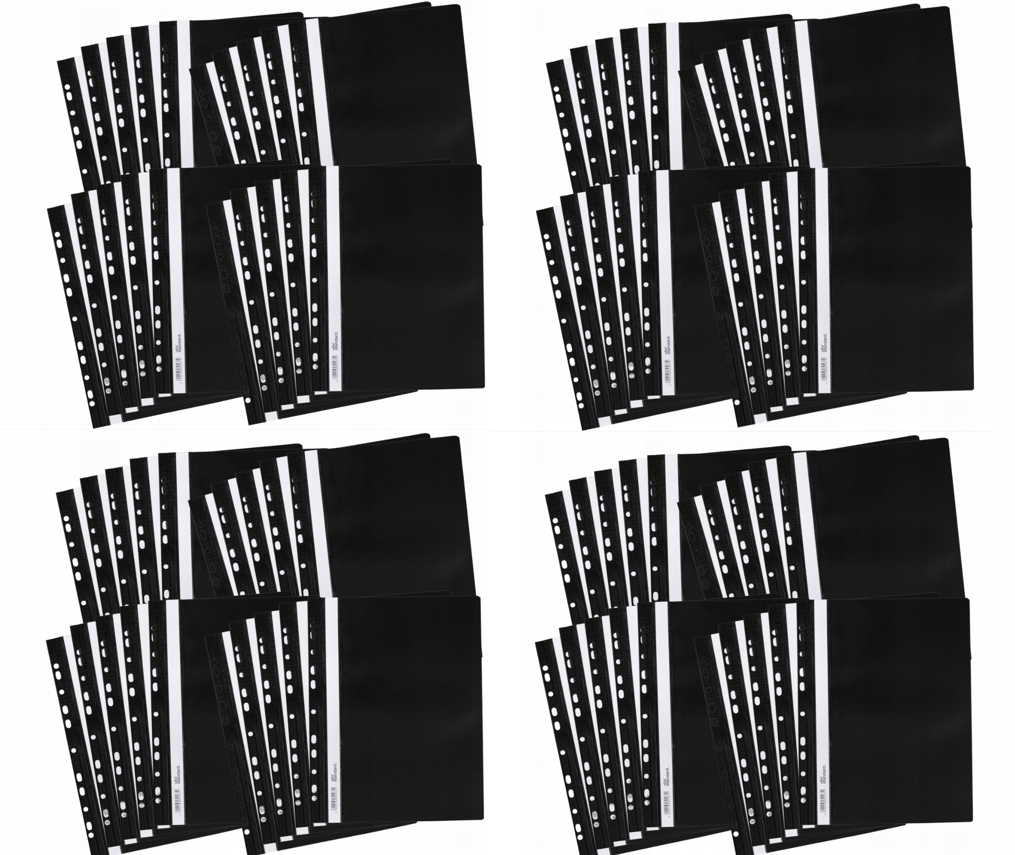 

Skoroszyt plastikowy oczkowy 200 k A4 czarny x 80