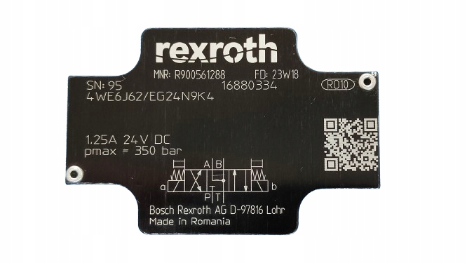 KIERUNKOWY ZAWÓR SUWAKOWY REXROTH 4WE6J6X/EG24N9K4 Producent części Rexroth