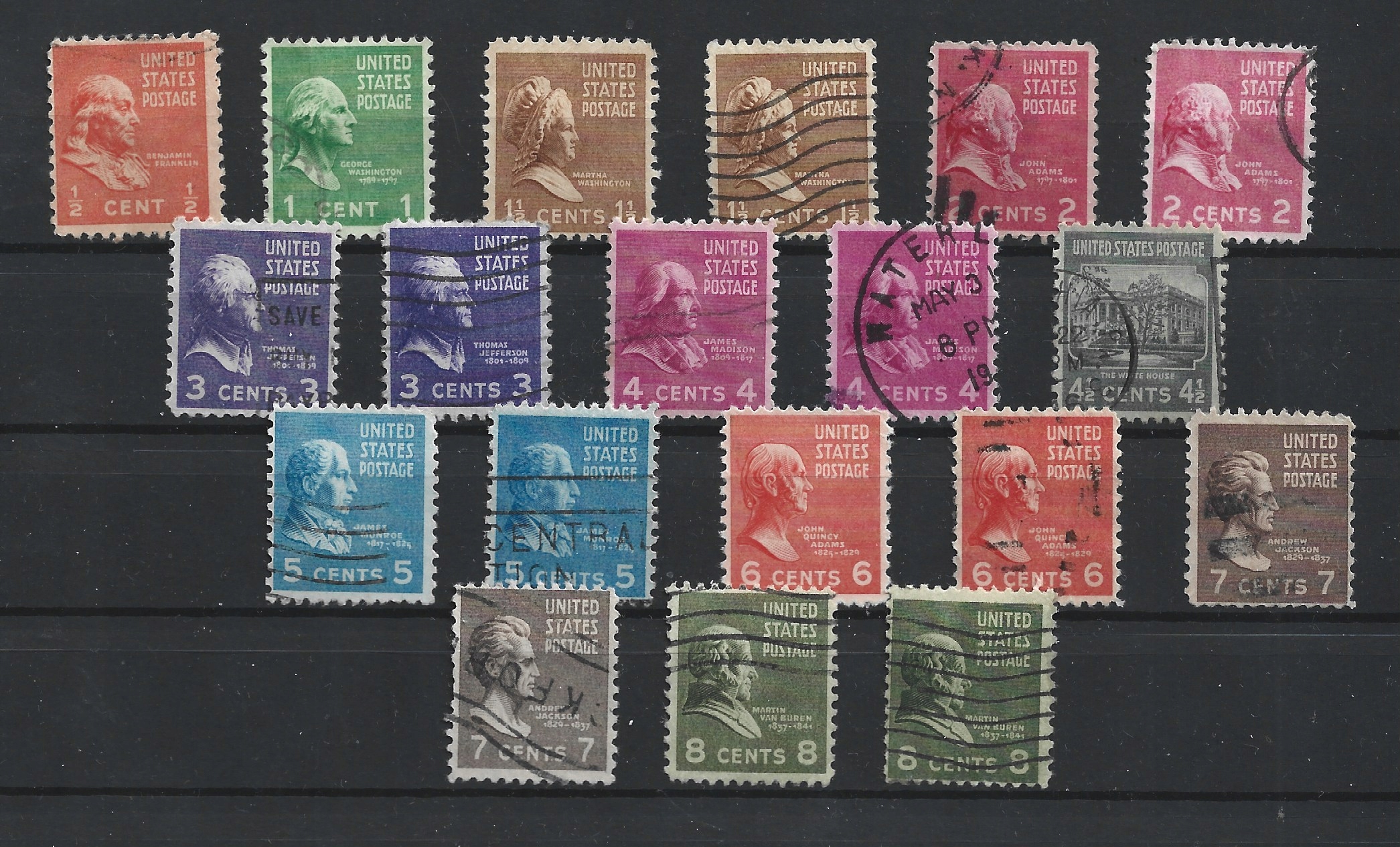 USA, 1938, zestaw nr.1
