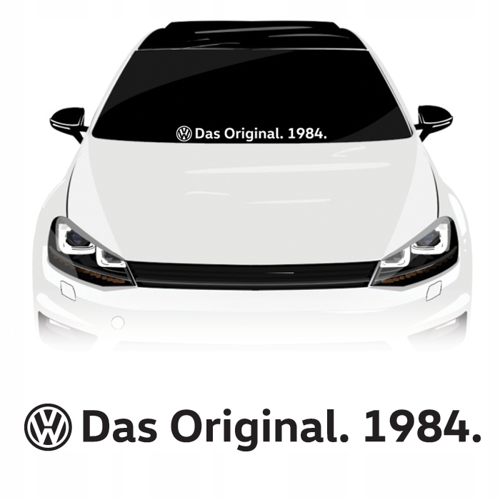 

Vw Das Original Naklejka duża na szybę 45 cm