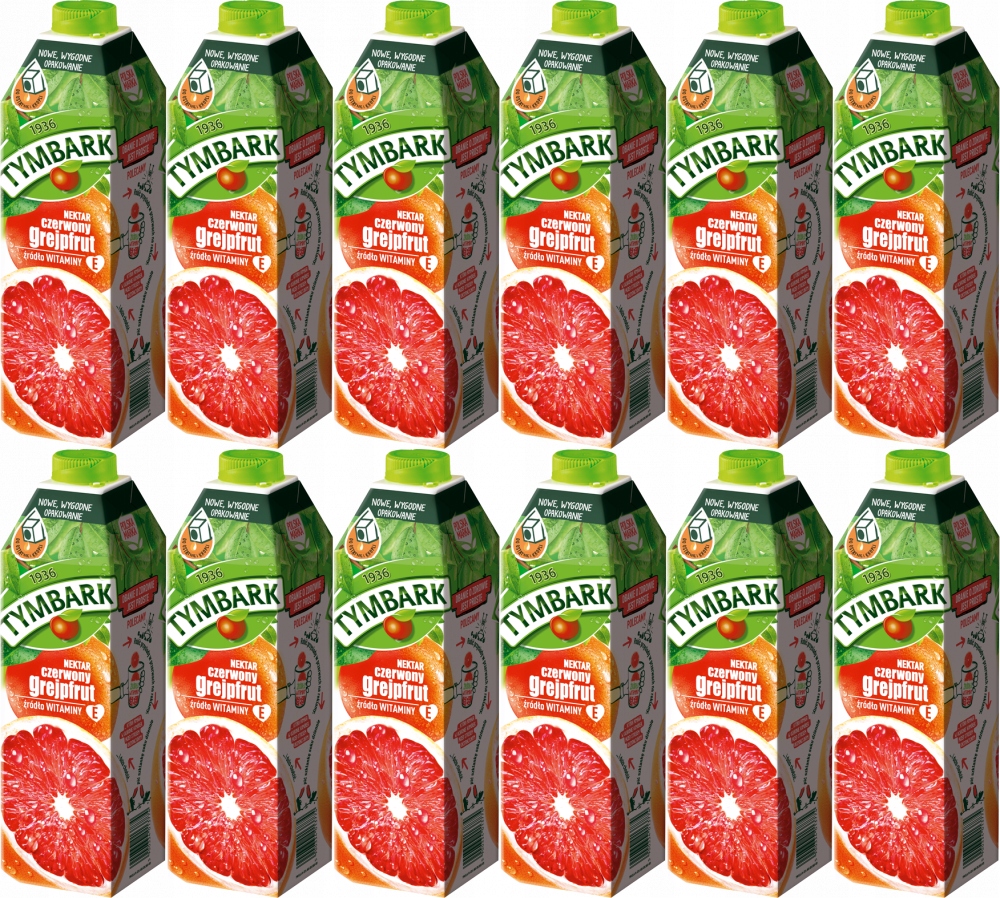 Tymbark Nektar Czerwony Grejpfrut witaminy 12x 1l