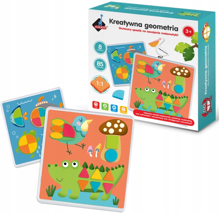 

Askato Zabawka Edukacyjna Kreatywna Geometria 3+