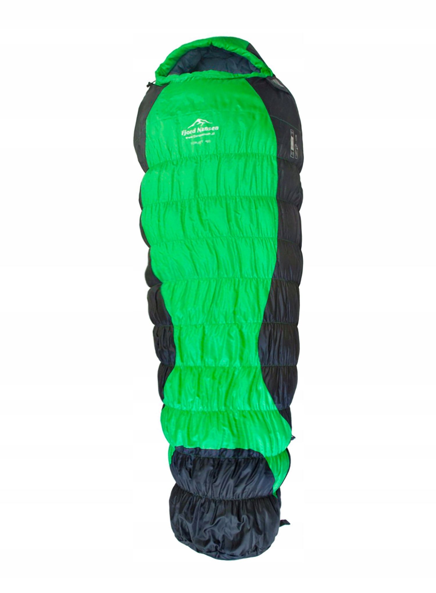 Syntetický spací pytel Fjord Nansen Torget XL (195 cm) emerald/emerald Levý