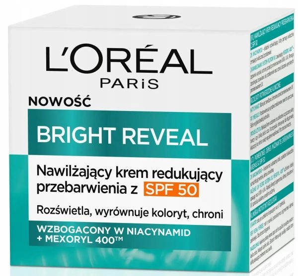 Oreal Bright Reveal Krém Redukující Pigmentové Skvrny Na Obličej SPF50