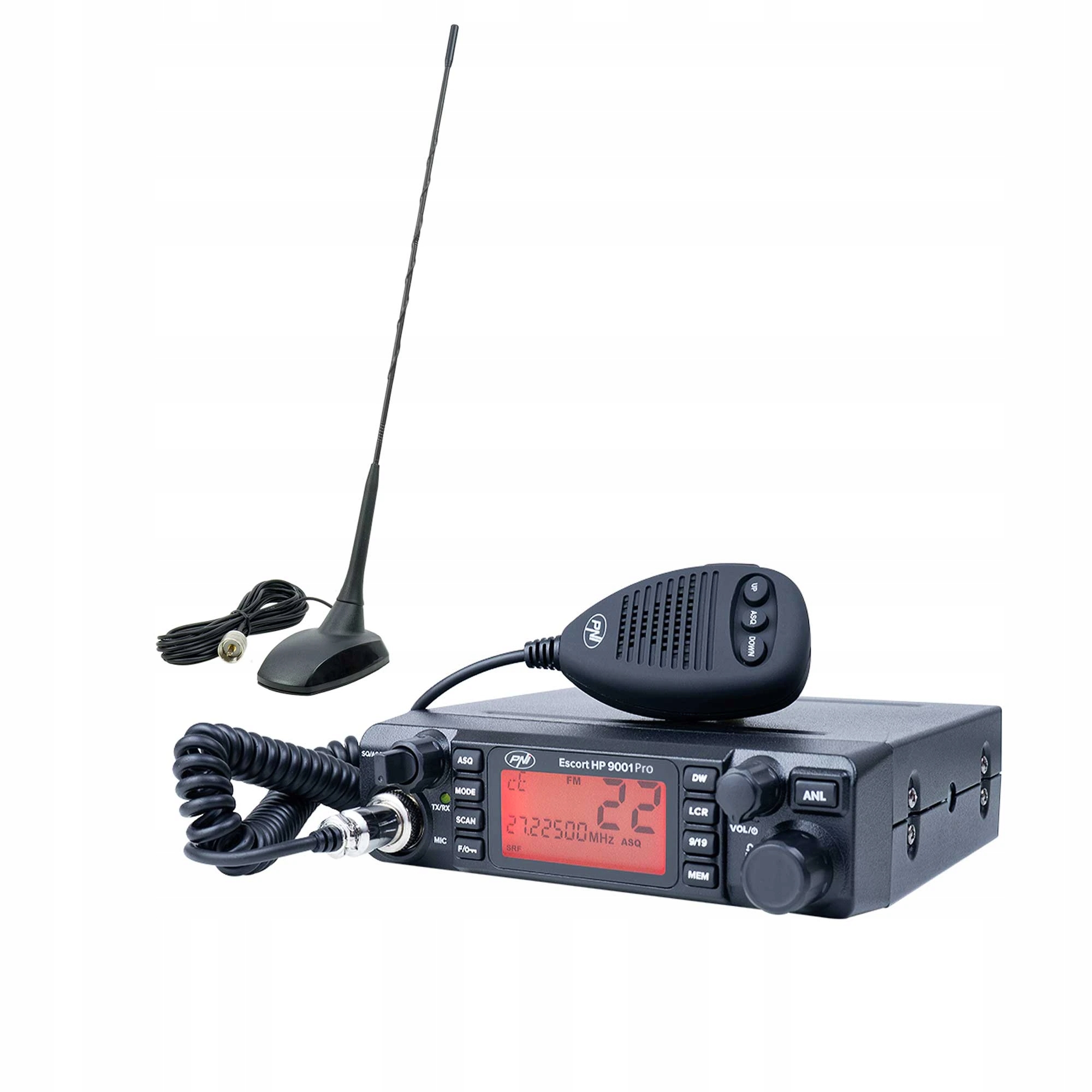 Cb Pni Escort Sada rádiových staníc Hp 9001 Pro Asq, Am-fm, 12V, 4W Cb Pn