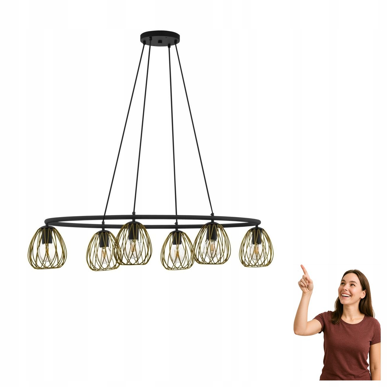 Závěsná lampa Jazminia 1 390092 Eglo
