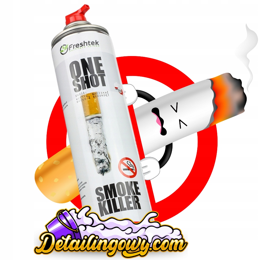 Freshtek One Shot NO SMOKING NEUTRALIZATOR DYMU PAPIEROSOWEGO MĘSKI ZAPACH