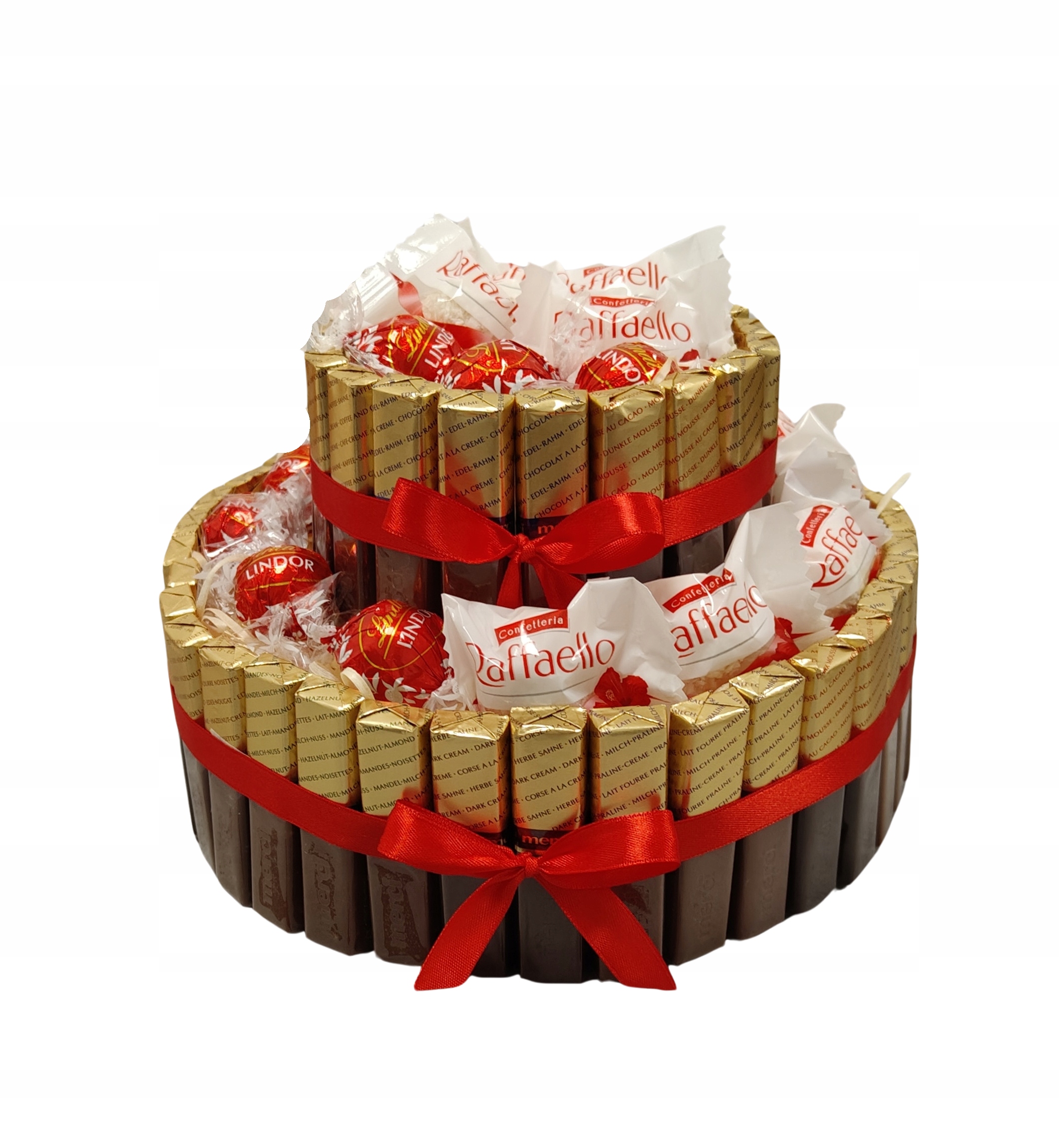 Levně Dvoupatrový pralinkový Dort luxusní Dárek k narozeninám a výročí