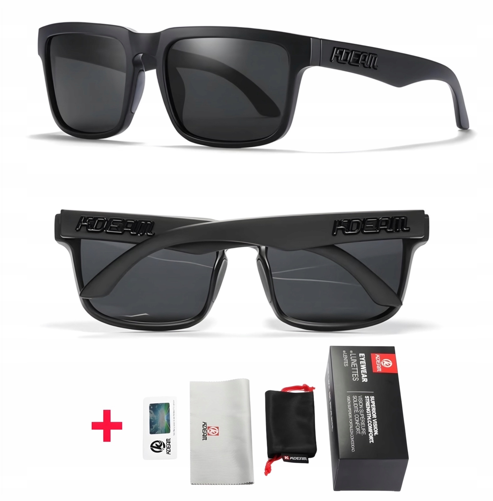 Okulary przeciwsłoneczne Kdeam Navi Black UV400