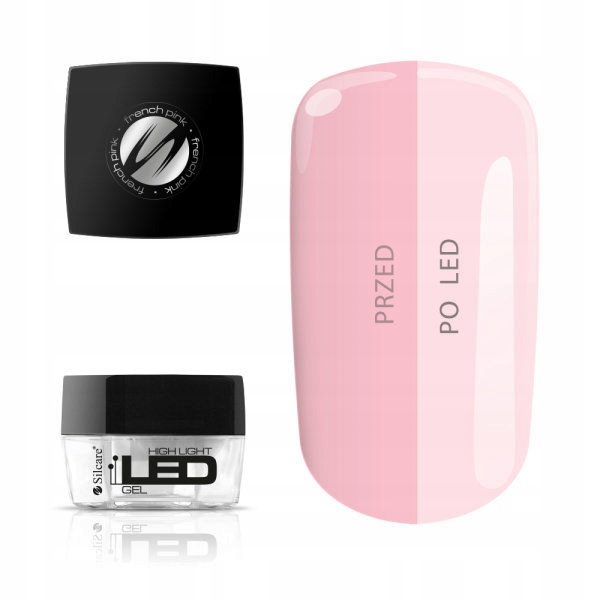

slay Żel High Light Led Silcare french pink blush