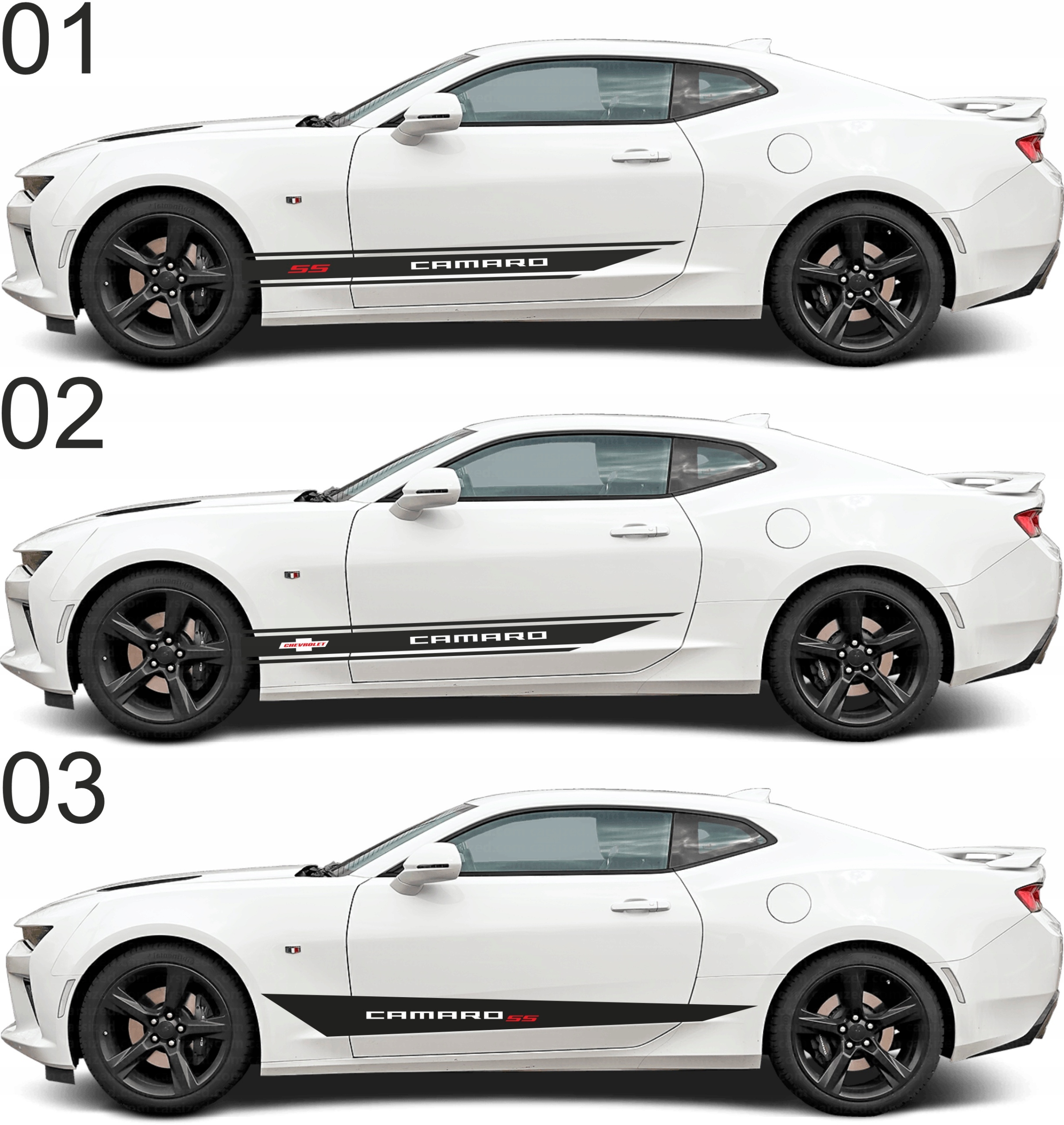 Naklejki Pasy na bok Chevrolet Camaro SS JAKOSC Producent Inny