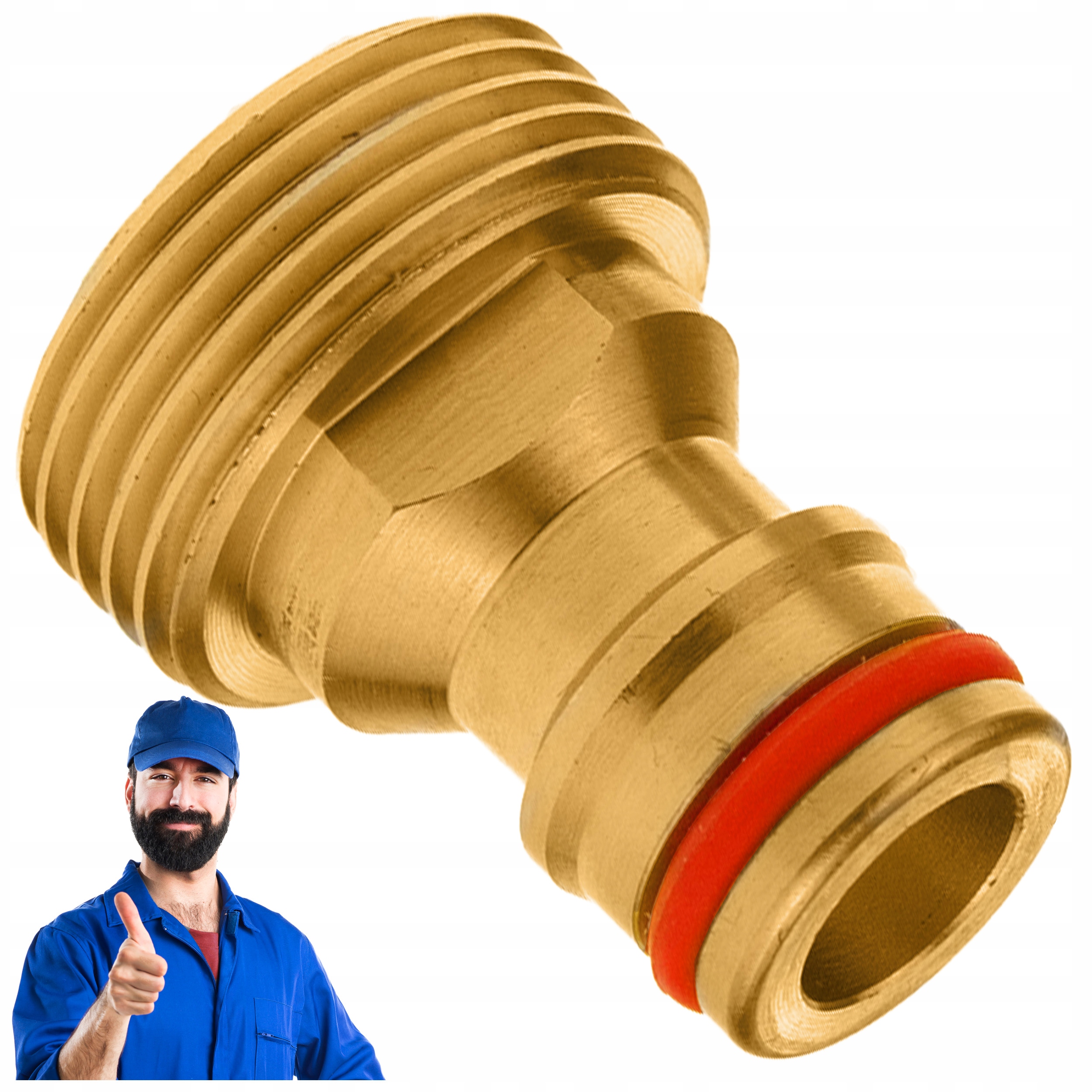 ZŁĄCZKA PRZYŁĄCZE NA KRAN WKRĘTKA 3/4 cala MOSIĄDZ