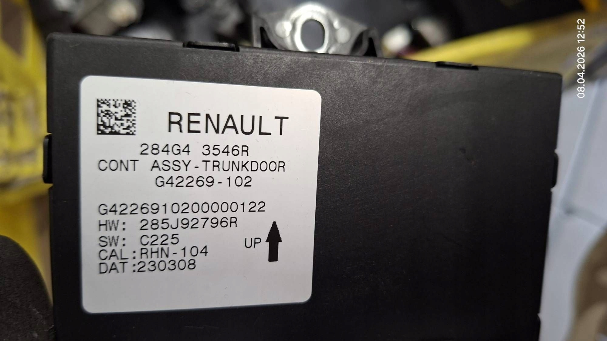 module bonnet boot Renault Espace VI 284G43546R