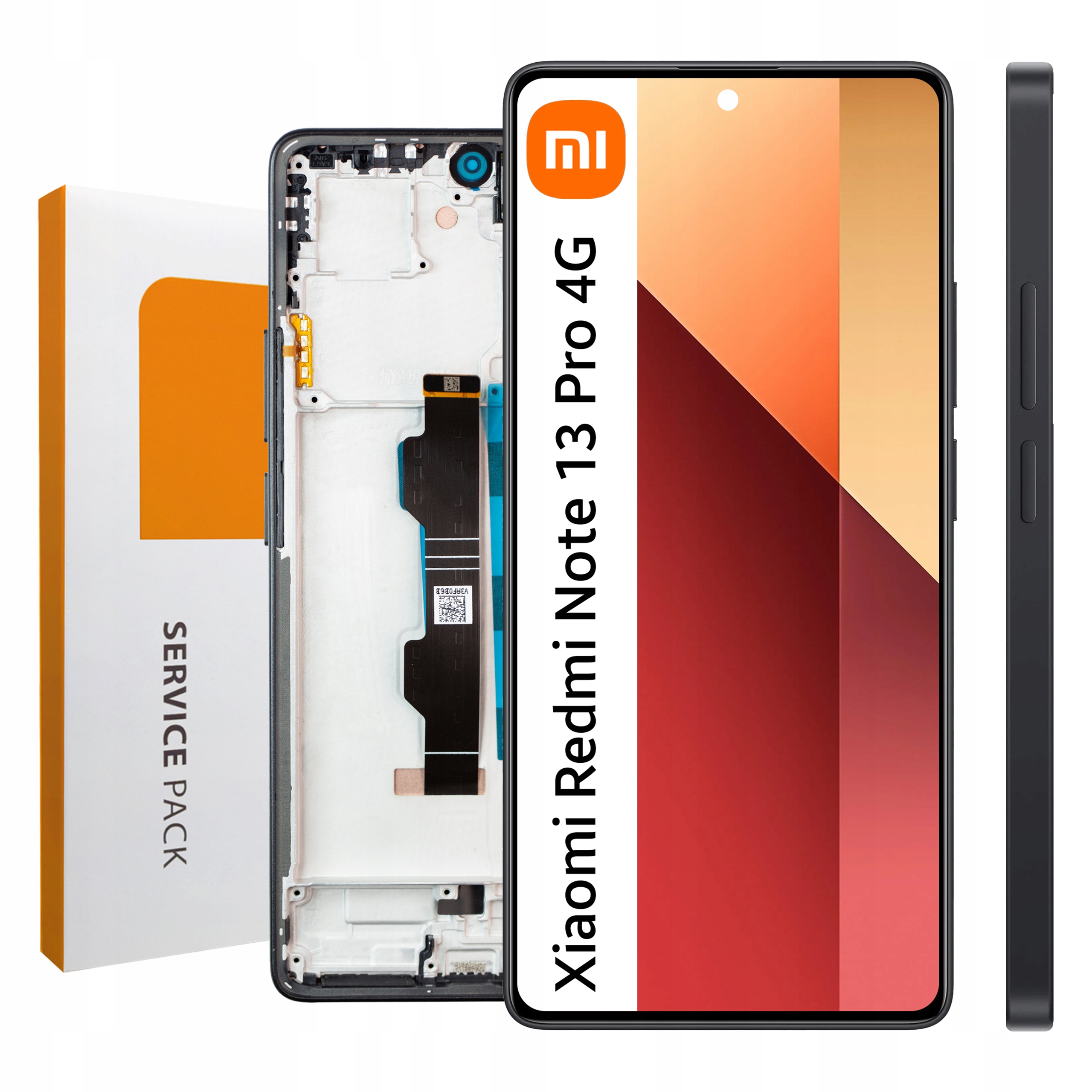 Originál Zila pre Xiaomi Redmi Note 13 Pro 4G LCD s rámčekom, čierna matica