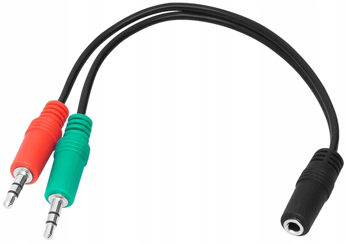 Przejściówka do słuchawek mikrofon Mini Jack 4PIN