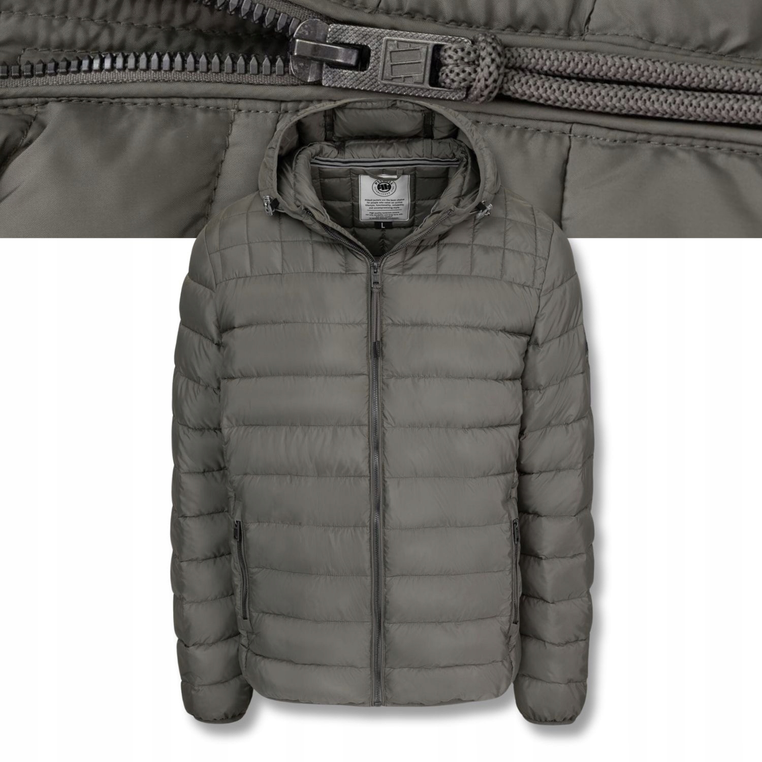 Pánská prošívaná Zimní Bunda s kapucí a zateplením Pitbull Foothill