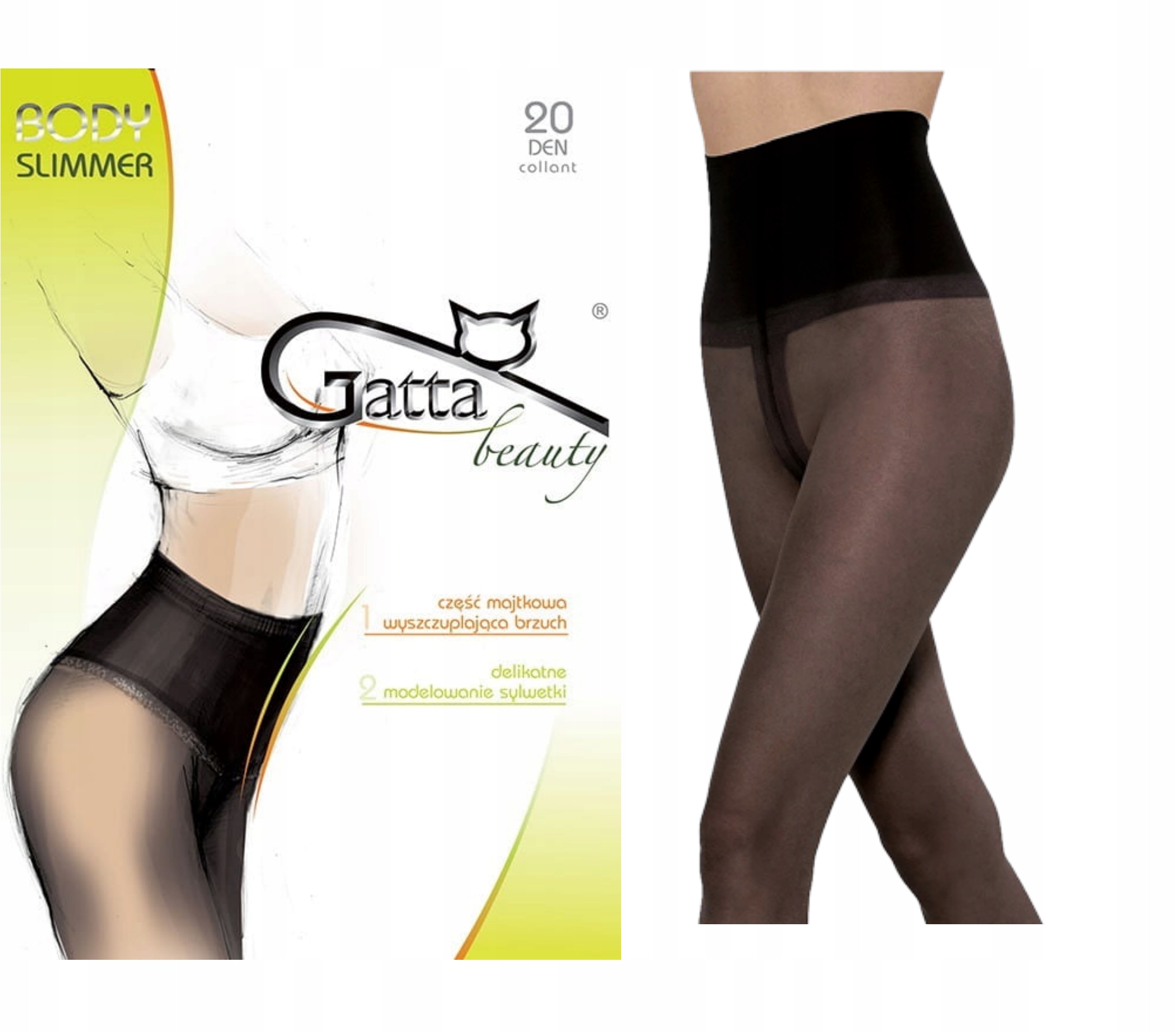 

Rajstopy Gatta Slimmer wyszczuplające 4-L nero