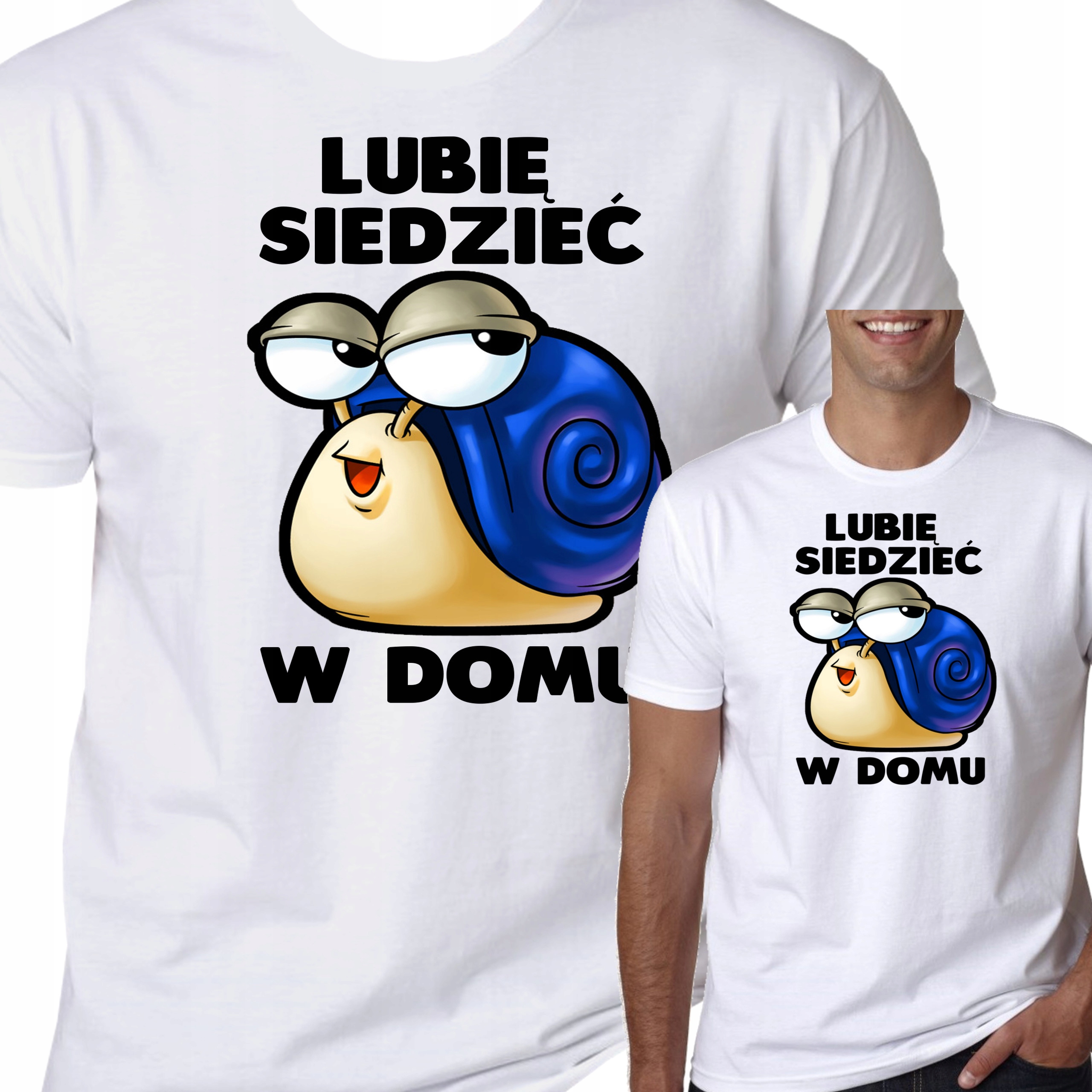 

T-Shirt Koszulka Ślimak Lubię Śmieszne XL 1026
