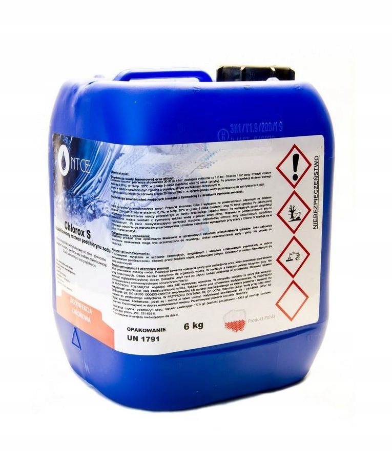 

Podchloryn sodu stabilizowany Chlorox S *6 kg*
